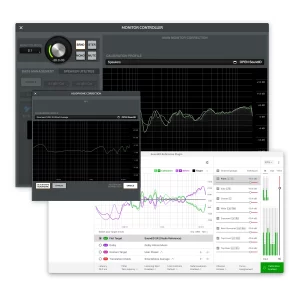 Apollo Monitor Correction and Sonarworks SoundID screenshots